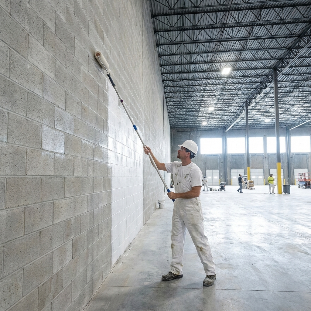 warehouse interior painting