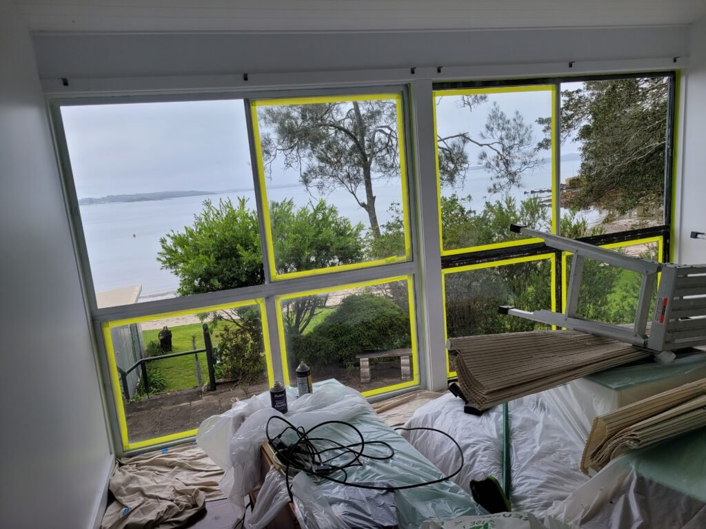 Aluminum windows painting finish