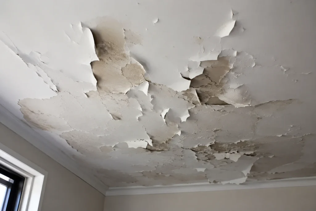 Ceiling paint peeling